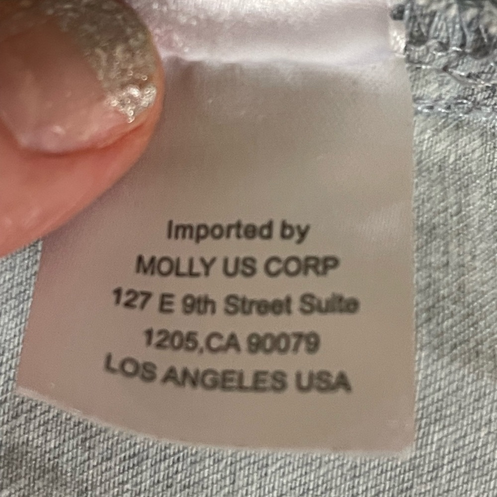 Molly Bracken Maxi Dress Light Denim Coquette Country Western Ruffle Boho Sz XL - Picture 12 of 16